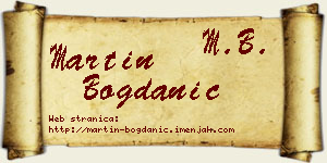 Martin Bogdanić vizit kartica